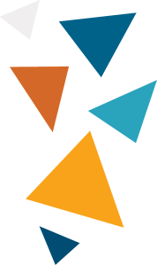 colorful triangles icon graphic