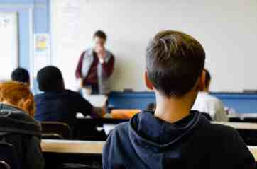 School boys in class. (picture by Taylor Wilcox)