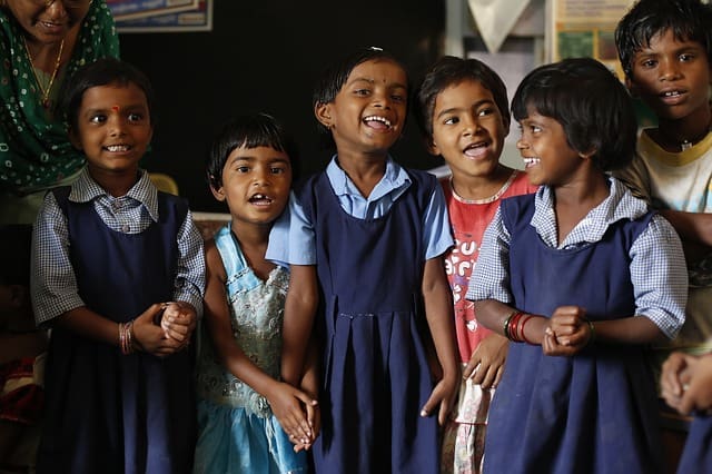 School children from India