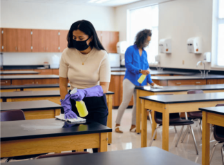 Clean and calm classroom